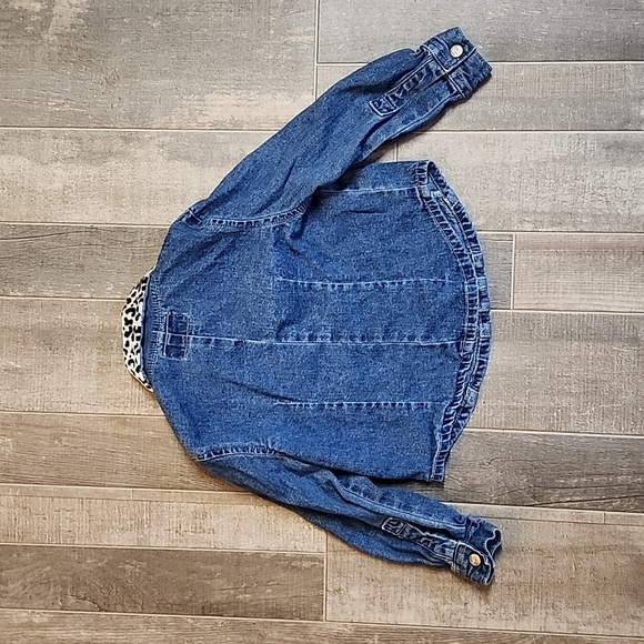 Children's place denim shirt with animal print details - Picture 4 of 4